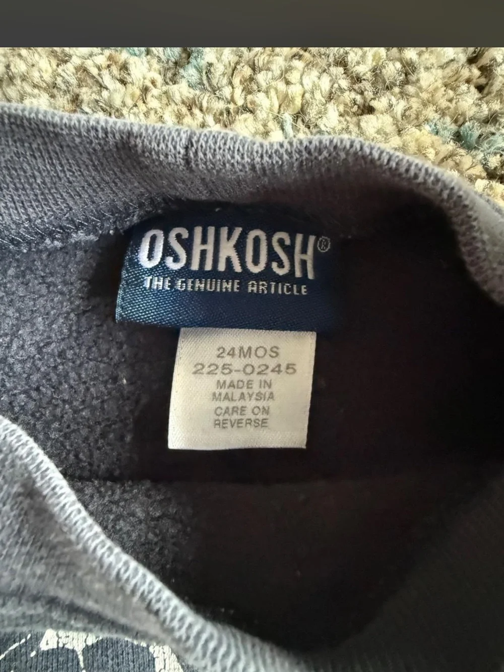 OshKosh Y2K kids sweatshirt. Size 24 months